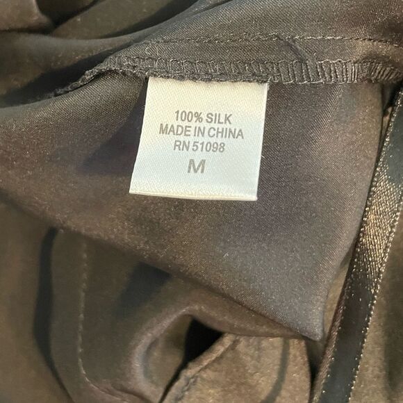 Acrobat Wide Leg Black Silk Pants Size Medium - Picture 4 of 8